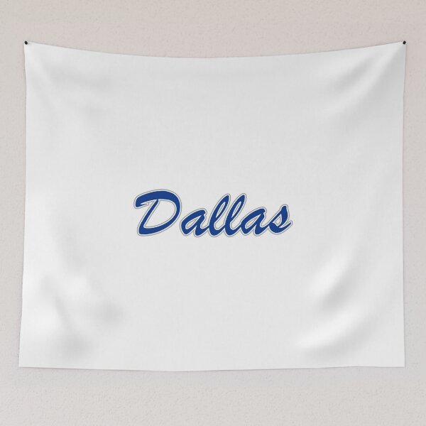 Item preview, Dallas Blue and Silver on White designed and sold by gkillerb.