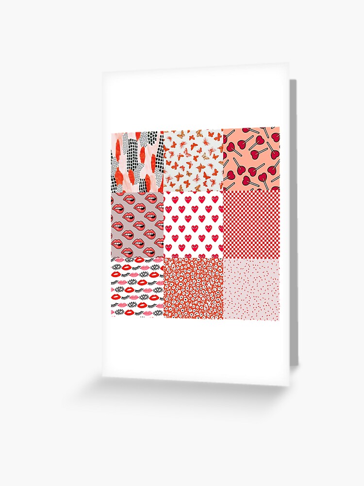 Aesthetic Vsco Pink White Pattern Art Print