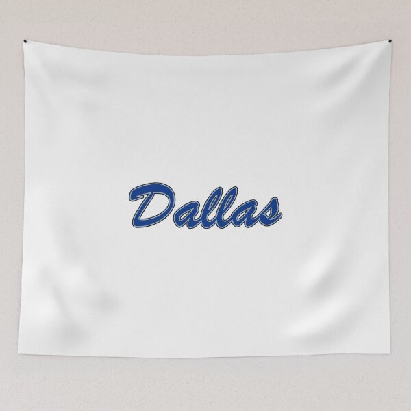Item preview, Dallas Blue Silver and Navy on White designed and sold by gkillerb.