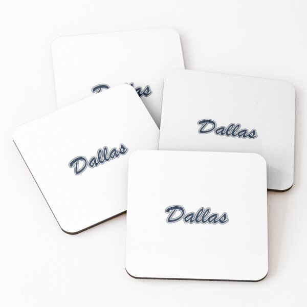 Item preview, Dallas Navy and Silver on White with Shadow designed and sold by gkillerb.