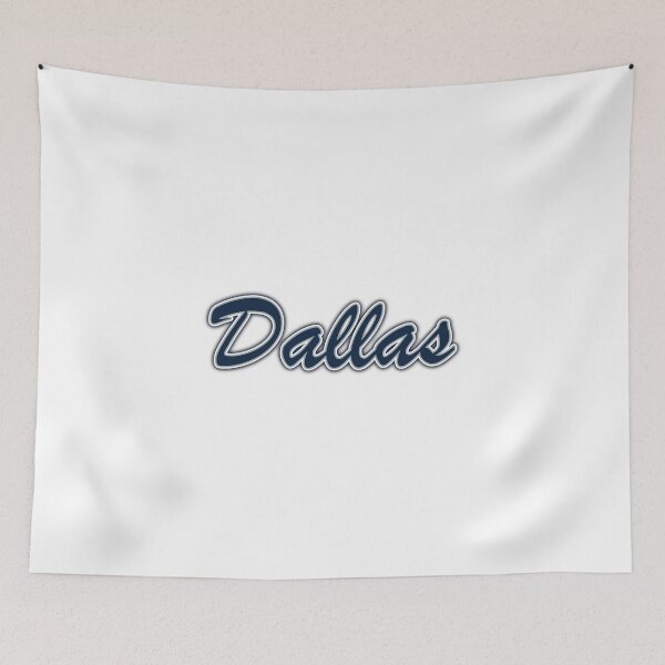 Item preview, Dallas Navy and Silver on White with Shadow designed and sold by gkillerb.