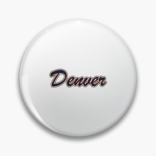 Item preview, Denver Navy and Orange on White with Shadow designed and sold by gkillerb.