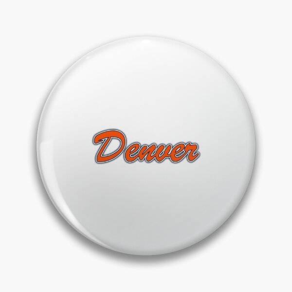 Item preview, Denver Orange and Navy on White with Shadow designed and sold by gkillerb.