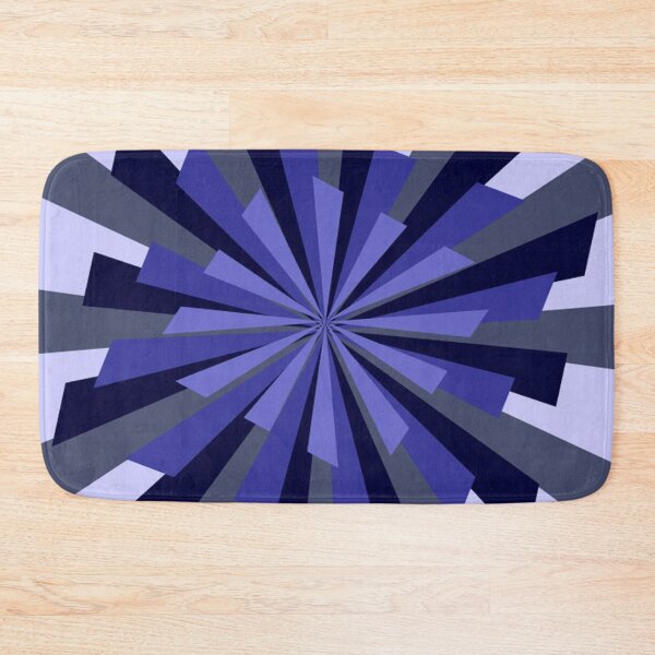 Item preview, BLUE GEOMETRIC STARBURST PATTERN IN 4 SHADES OF BLUE - BY OZCUSHIONSTOO  designed and sold by ozcushionstoo.