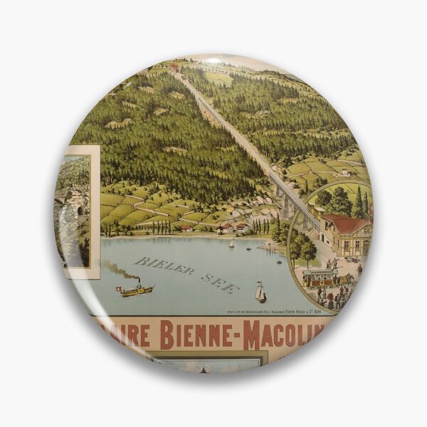 Aperçu de l'œuvre Drahtseilbahn Biel Magglingen affiche vintage créée et vendue par stickart-marek.