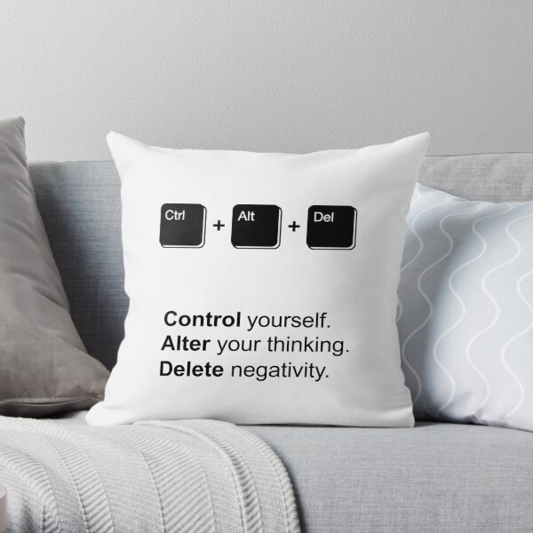 Ctr Alt Del Throw Pillow
