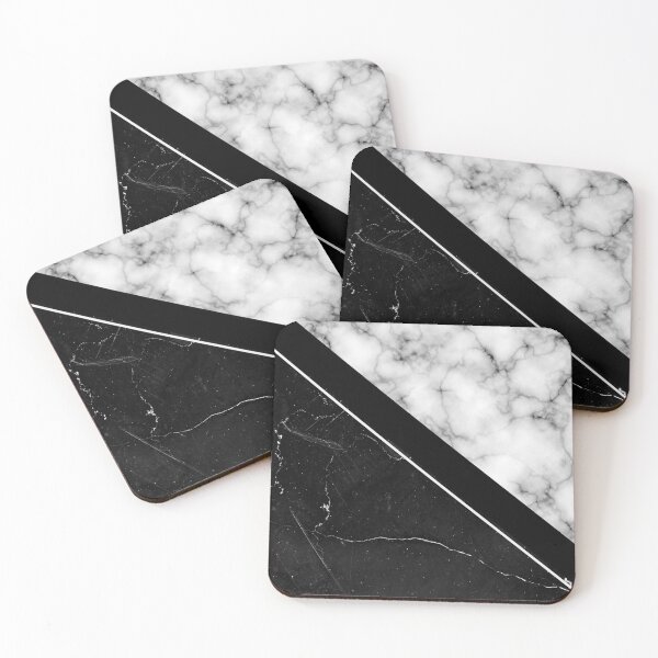 Item preview, Two Layered Black and White Marble designed and sold by KA DESIGNS.