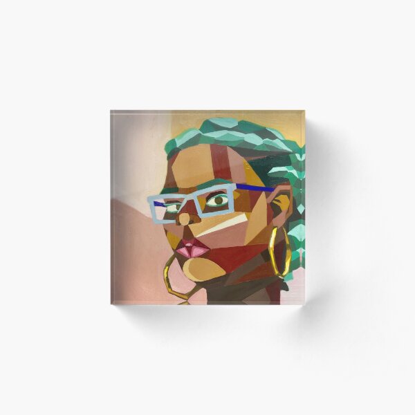 Portrait of an Artist Acrylic Block