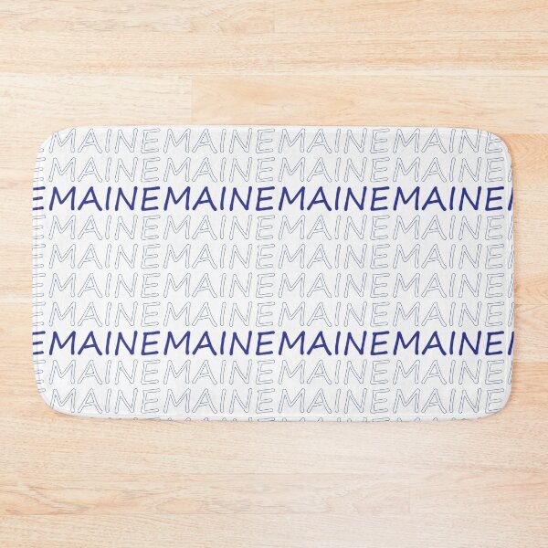Item preview, Maine Repeating Blue Bold Uppercase designed and sold by artbylukas.