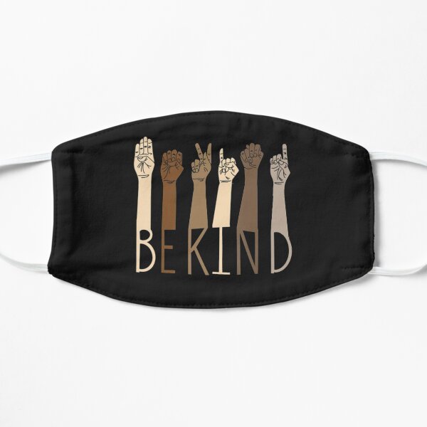 Be Kind Sign Language Hand Talking Teachers Interpreter ASL Flat Mask