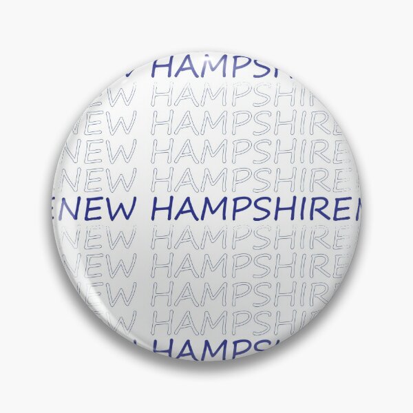 Item preview, New Hampshire Repeating Blue Bold Uppercase designed and sold by artbylukas.