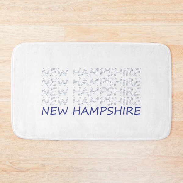 Item preview, New Hampshire Repeating Blue Bold Uppercase designed and sold by artbylukas.