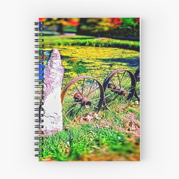 Item preview, Rustic Wheels with Spokes Fence, Hyper Realism, Color designed and sold by PhotosByTrish.