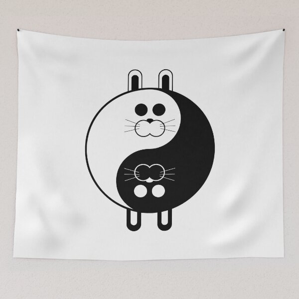 Item preview, Yin Yang Bunny designed and sold by Clockwork-Owl.