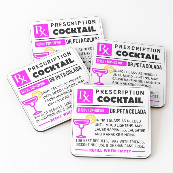 Item preview, Alcohol Prescriptions - Cocktails 1 designed and sold by tnewton69.