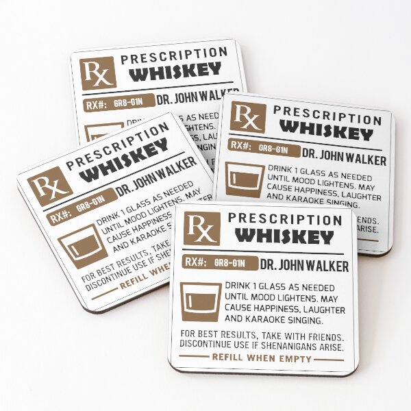 Item preview, Alcohol Prescriptions - Gin, Whiskey, Scotch designed and sold by tnewton69.