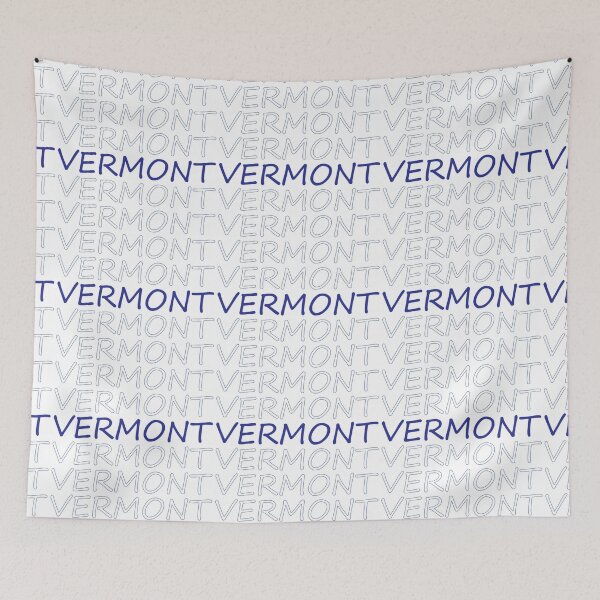 Item preview, Vermont Repeating Blue Bold Uppercase designed and sold by artbylukas.