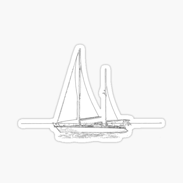 Item preview, Sailboat on the Sea designed and sold by greenflashwear.