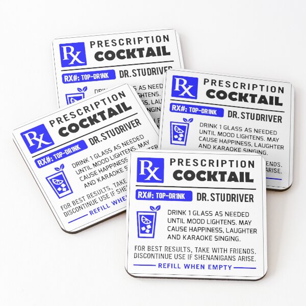 Item preview, Alcohol Prescriptions - Cocktails 2 designed and sold by tnewton69.