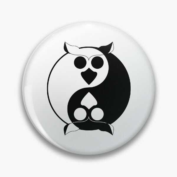 Item preview, Yin Yang Owl designed and sold by Clockwork-Owl.