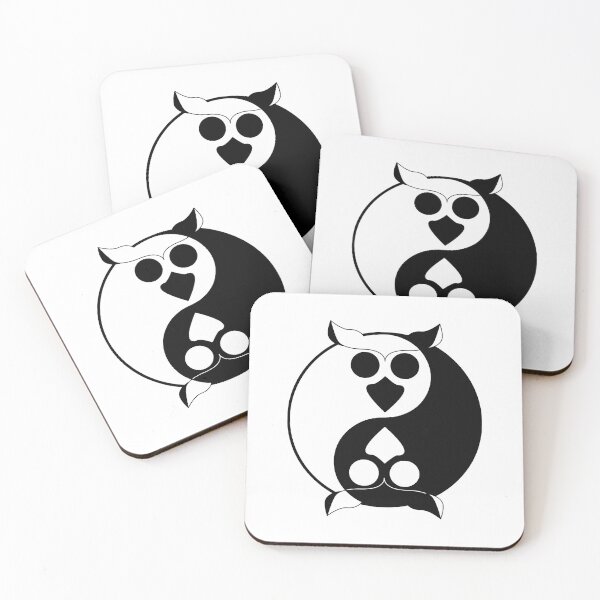 Item preview, Yin Yang Owl designed and sold by Clockwork-Owl.