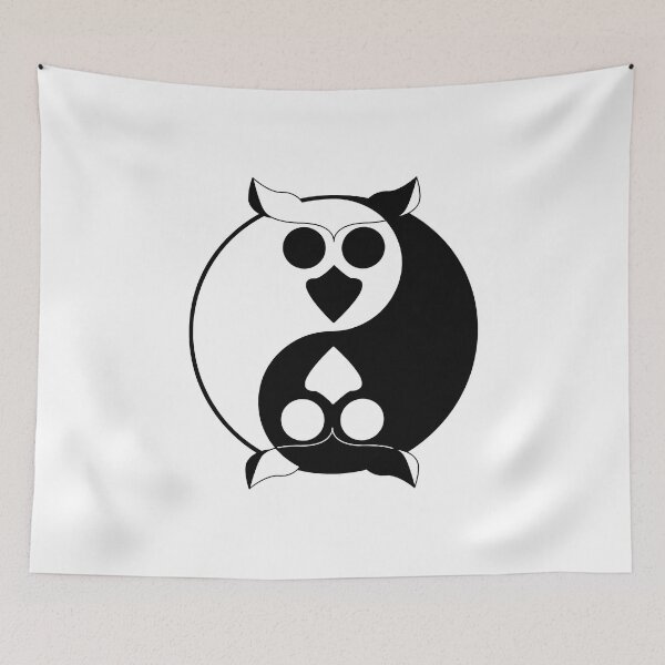 Item preview, Yin Yang Owl designed and sold by Clockwork-Owl.