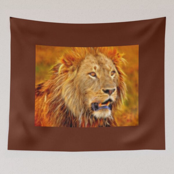 Item preview, Lion in Kenya - Digital Art designed and sold by Mitchell Grosky.