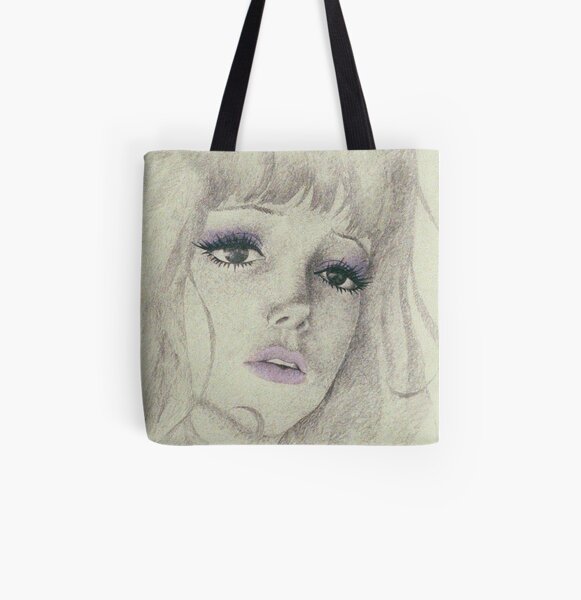 belladonna sad girl 2 All Over Print Tote Bag
