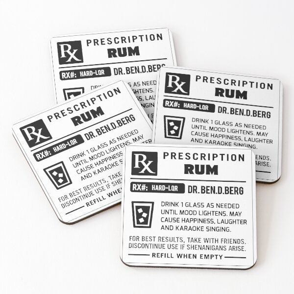 Item preview, Alcohol Prescriptions - Rum designed and sold by tnewton69.