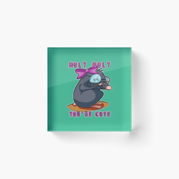 Item preview, Cute girl mole holy moly designed and sold by iduzarts.