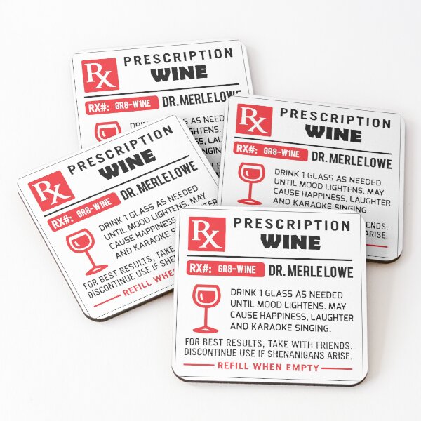 Item preview, Alcohol Prescriptions - Wine designed and sold by tnewton69.