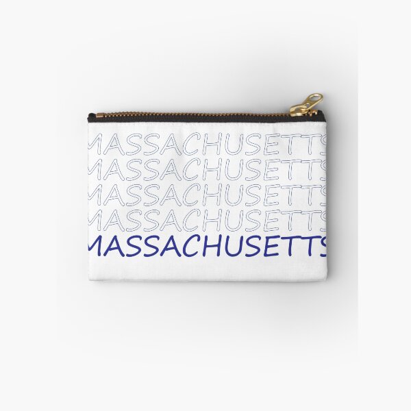 Item preview, Massachusetts Repeating Blue Bold Uppercase designed and sold by artbylukas.