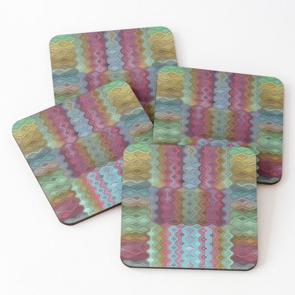 Item preview, PASTEL CROCHET STYLE MULTICOLOR STRIPESAND RECTANGLES BY OZCUSHIONSTOO -THE WAITING COLLECTION designed and sold by ozcushionstoo.