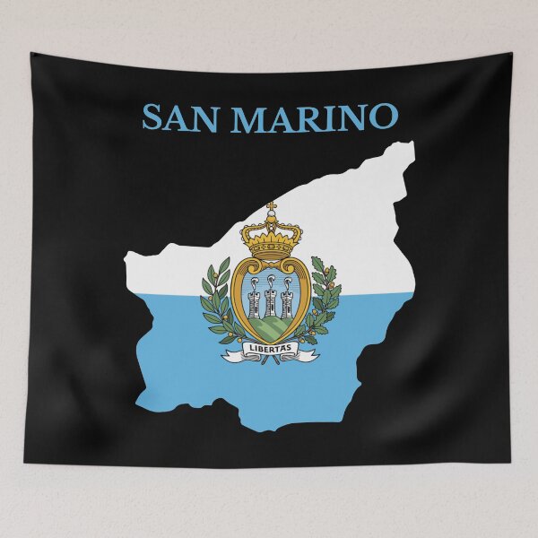 Item preview, San Marino Map Flag designed and sold by marosharaf.