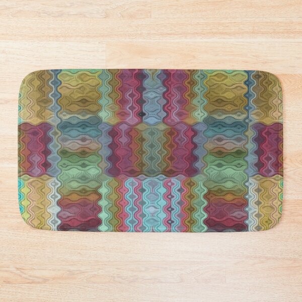 Item preview, PASTEL CROCHET STYLE MULTICOLOR STRIPESAND RECTANGLES BY OZCUSHIONSTOO -THE WAITING COLLECTION designed and sold by ozcushionstoo.
