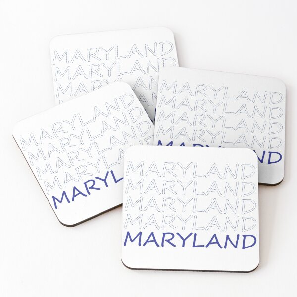 Item preview, Maryland Blue Repeating Bold Uppercase designed and sold by artbylukas.