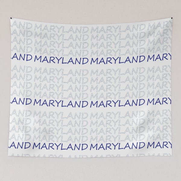 Item preview, Maryland Blue Repeating Bold Uppercase designed and sold by artbylukas.