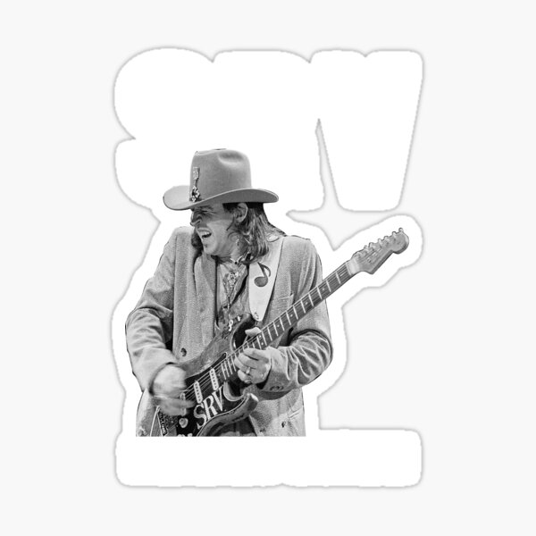 Music Vintage Stevie Ray Vaughan Stickers | Redbubble Vintage Music Logos