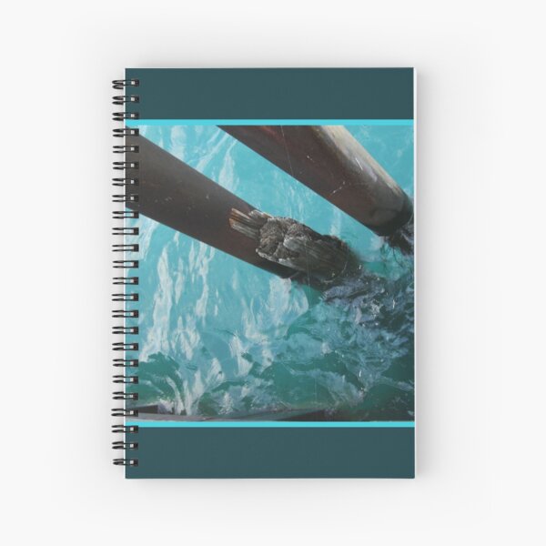 Under the Boardwalk, Abstract Water Photography by Courtney Hatcher Spiral Notebook