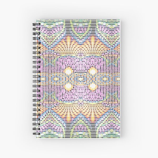 Longboard, Psychedelic art Spiral Notebook