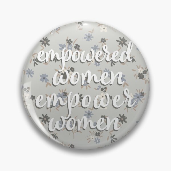 Item preview, Empowered Women Empower Women Light Grey Ditsy Floral designed and sold by StudioPosies.