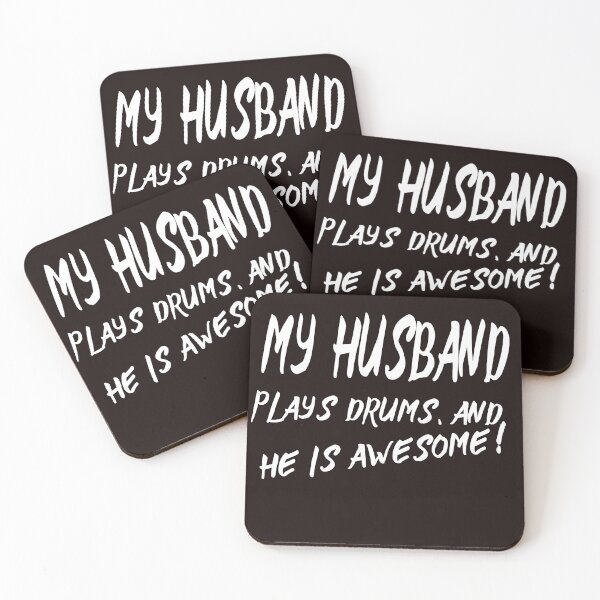 Item preview, MY HUSBAND PLAYS DRUMS AND HE IS AWESOME  designed and sold by DoubleDSD.
