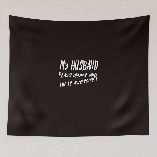 Item preview, MY HUSBAND PLAYS DRUMS AND HE IS AWESOME  designed and sold by DoubleDSD.