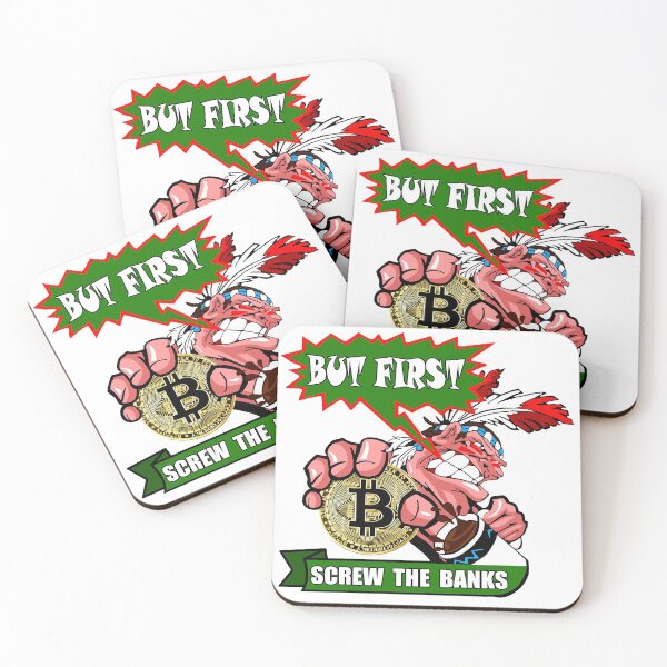 Item preview, Bitcoin Indian; Screw The Banks; designed and sold by StickerApe.