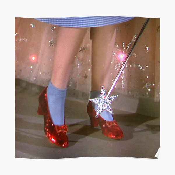 "Dorothy red shoes" Poster by vintagelovers | Redbubble