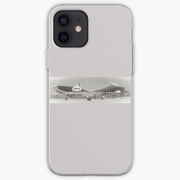 Arrowhead Stadium, Kansas City Chiefs, Tilt-Shift, Black and White iPhone Soft Case