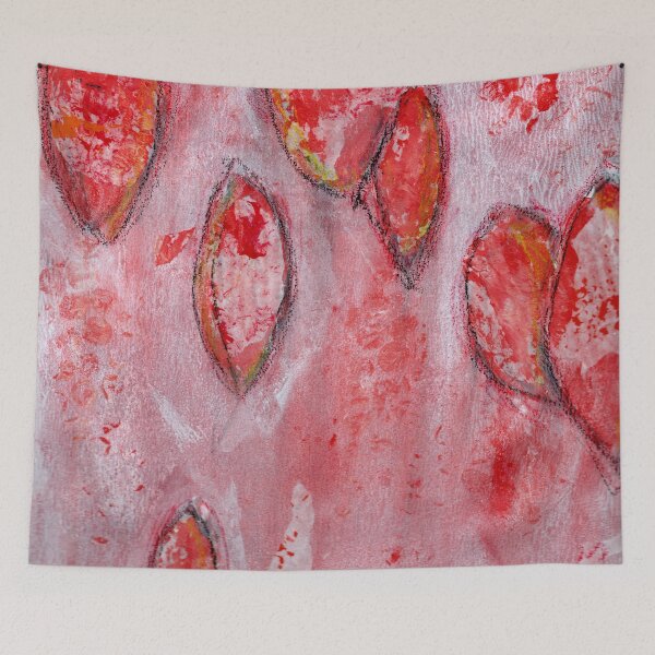 Artikelvorschau, Rote Luftballons Mixed Media Malerei entworfen und verkauft von peonypours.