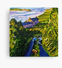 "Road Scene, near Rossport, County Mayo." Canvas Print