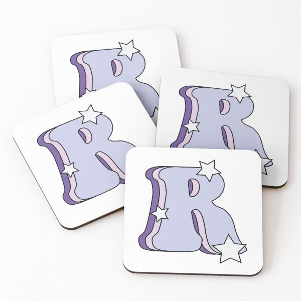 Item preview, Retro and Groovy Letter R (Lilac, Pink, Purple, Stars) designed and sold by michellejramos.