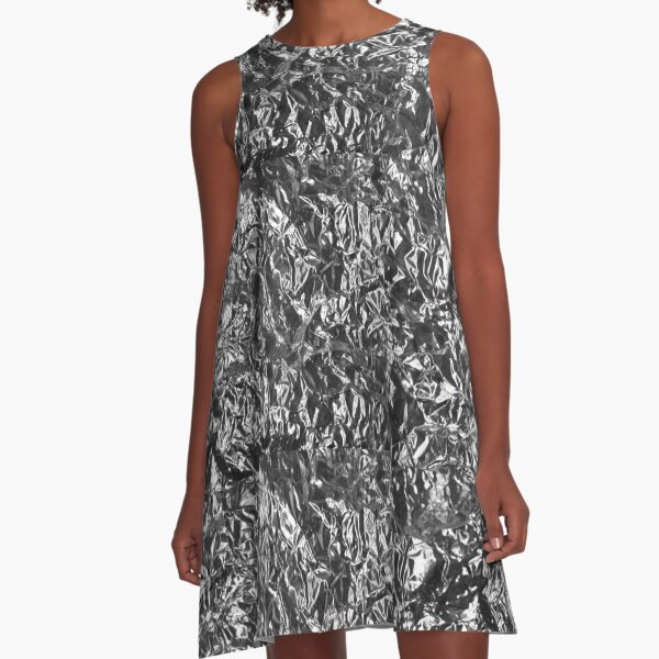 Tin Foil A-Line Dress